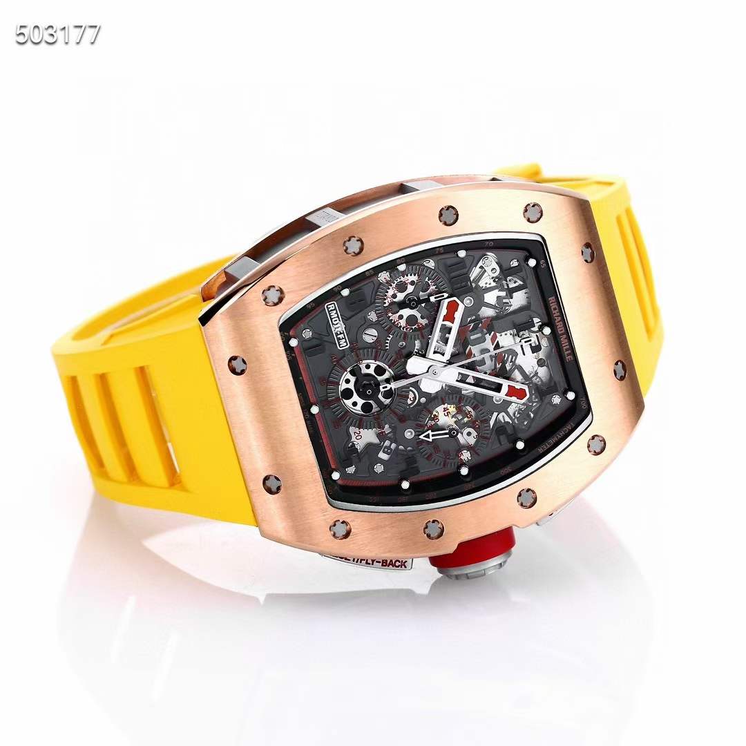 리차드밀 2023 RM011 FM 엘로우스트랩 시계 워치